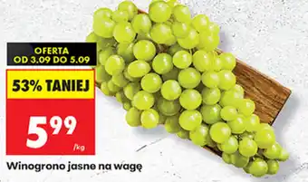 Winogrono jasne na wagę