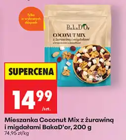 Biedronka Mieszanka Coconut Mix z żurawiną i migdałami BakaD'or oferta