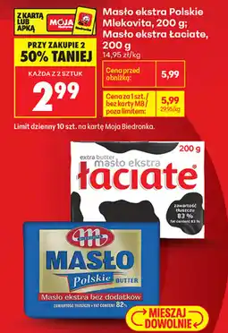 Biedronka Masło ekstra Łaciate oferta