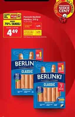 Biedronka Parówki Berlinki Morliny oferta