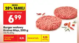 Biedronka Burger wołowy Kraina Mięs oferta