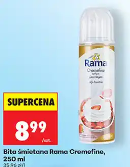 Biedronka Bitą śmietaną Rama Cremefine oferta