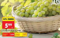Biedronka Winogrono jasne na wagę oferta