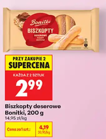 Biedronka Biszkopty deserowe Bonitki oferta