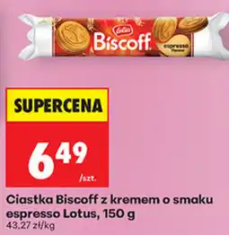 Biedronka Ciastka Biscoff z kremem o smaku espresso Lotus oferta