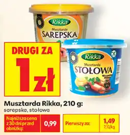 Biedronka Musztarda Rikka oferta