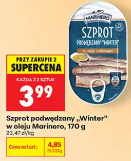 Biedronka Szprot podwędzany „Winter” w oleju Marinero oferta