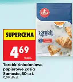 Biedronka Torebki śniadaniowe papierowe Zosia Samosia oferta