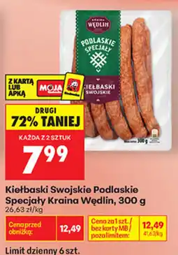 Biedronka Kiełbaski Swojskie Podlaskie Specjały Kraina Wędlin oferta