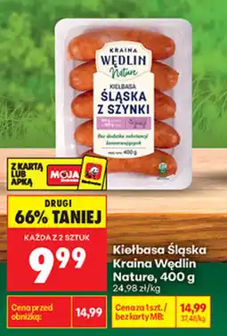 Biedronka Kiełbasa Śląska Kraina Wędlin Nature oferta