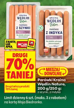 Biedronka Parówki Kraina Wędlin Nature oferta