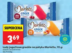 Biedronka Lody jogurtowe greckie na patyku Marletto oferta