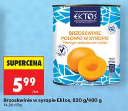 Biedronka Brzoskwinie w syropie Ektos oferta