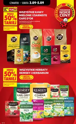 Biedronka Kawy mielone i ziarniste Cafe d'Or oferta