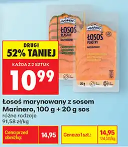 Biedronka Łosoś marynowany z sosem Marinero oferta