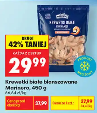 Biedronka Krewetki białe blanszowane Marinero oferta