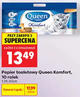 Biedronka Papier toaletowy Queen Komfort oferta