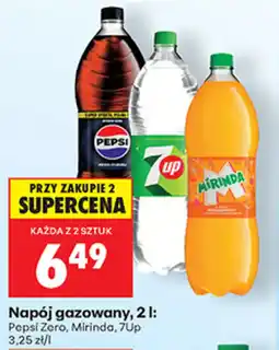 Biedronka Napój gazowany, 2 l: Pepsi Zero, Mirinda, 7Up oferta