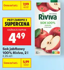 Biedronka Sok jabłkowy 100% Riviva oferta