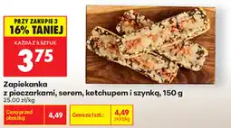 Biedronka Zapiekanka z pieczarkami, serem, ketchupem i szynką oferta