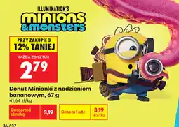 Biedronka Donut Minionki z nadzieniem bananowym oferta