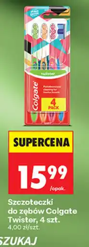 Biedronka Szczoteczki do zębów Colgate Twister oferta
