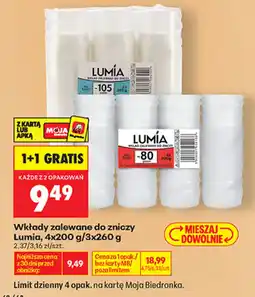 Biedronka Wkłady zalewane do zniczy Lumia oferta