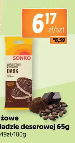 Jubilat Wafle Ryżowe SONKO W Czekoladzie Dark oferta