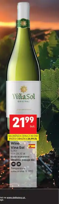 Delikatesy Centrum Wino wytrawne Vina Sol oferta