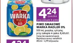 Stokrotka Piwo bezalkoholowe smakowe Warka Radler cytryna oferta