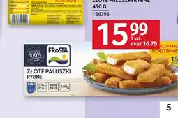 Selgros Złote paluszki rybne Frosta oferta
