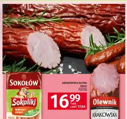 Selgros Kiełbasa krakowska sucha Olewnik oferta