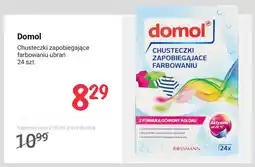 Rossmann Chusteczki zapobiegające farbowaniu ubrań Domol oferta