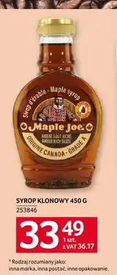 Selgros Syrop klonowy Maple Joe oferta