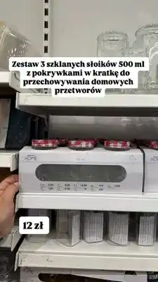 Pepco Zestaw słoików szklanych Pepco Home oferta