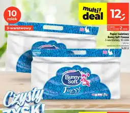 Dealz Papier toaletowy Bunny Soft Finesse 3-warstwowy 10-pak oferta