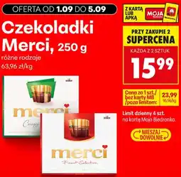 Biedronka Czekoladki Merci Crispy oferta
