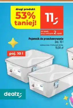 Dealz Pojemnik do przechowywania 10 l Rotho oferta