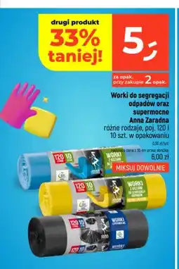 Dealz Worki do segregacji odpadów 120 l Anna Zaradna oferta