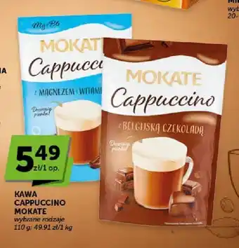 Kawa rozpuszczalna cappuccino Mokate z belgijską czekoladą