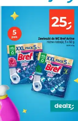 Dealz Zawieszki do WC Bref Active Eucalyptus 5-pak oferta