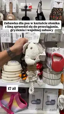 Pepco Zabawka dla psa słonik z liną For Pets oferta
