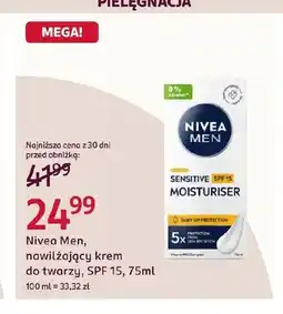 Rossmann Nawilżający krem do twarzy SPF 15 Nivea Men oferta