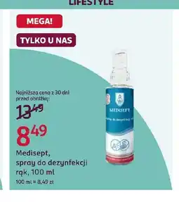 Rossmann Spray do dezynfekcji rąk Medisept oferta