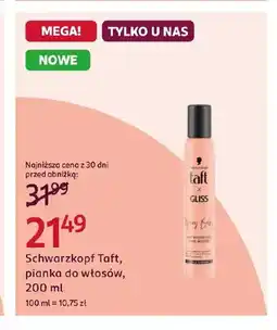 Rossmann Pianka do włosów Schwarzkopf Taft oferta
