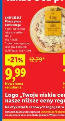 Lidl Pizza z pieca kamiennego 4 sery Chef Select oferta