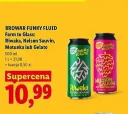 Lidl Piwo Browar Funky Fluid Farm to Glass Motueka oferta