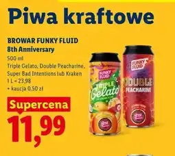 Lidl Piwo Browar Funky Fluid 8th Anniversary Double Peacharine oferta