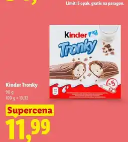Lidl Wafle Kinder Tronky 5-pak oferta