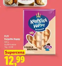 Lidl Wafle Flis Karpatka Happy double brownie oferta